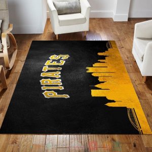 Pittsburgh Pirates Skyline Mlb Team Area Rugs