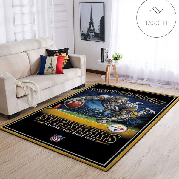 Pittsburgh Steelers Nfl Team Pride Rectangle Area Rug