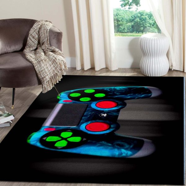 Playstation Play Game Area Rug Carpet - Gaming Home Decor 4