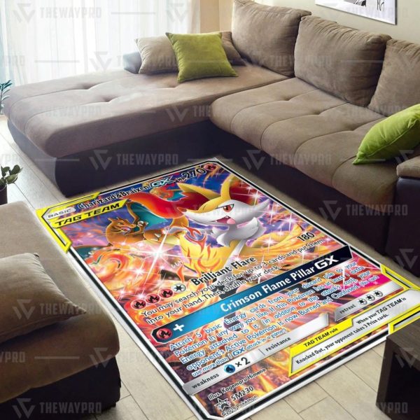 Pokemon Charizard Braixen Gx Rug