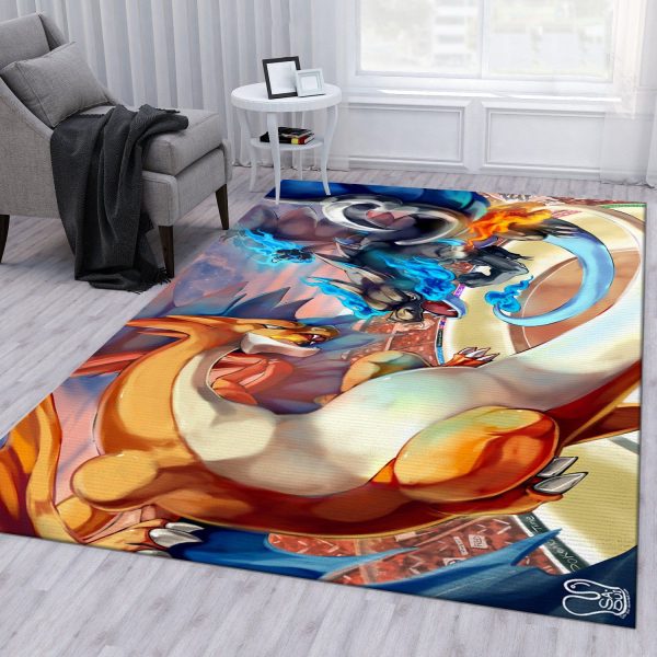 Pokemon Dragon Anime Rug Bedroom Rug Floor Decor Home Decor