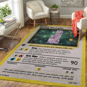 Pokemon Missingno Holo Rare Vintage Rug