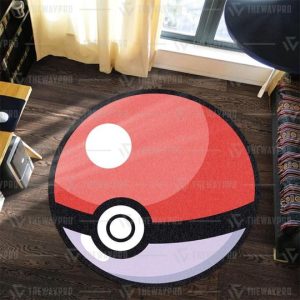 Pokemon Poke Ball Round Rug