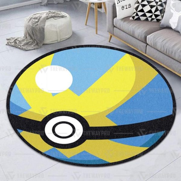 Pokemon Quick Ball Round Rug