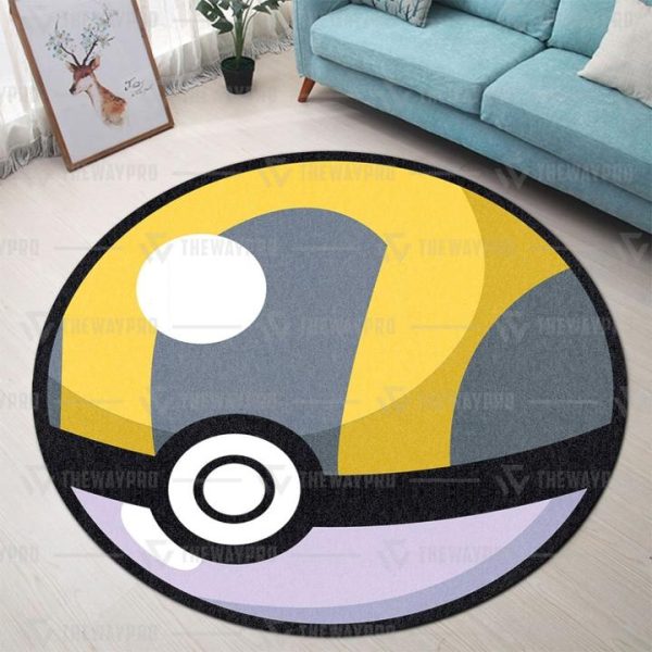 Pokemon Ultra Ball Round Rug