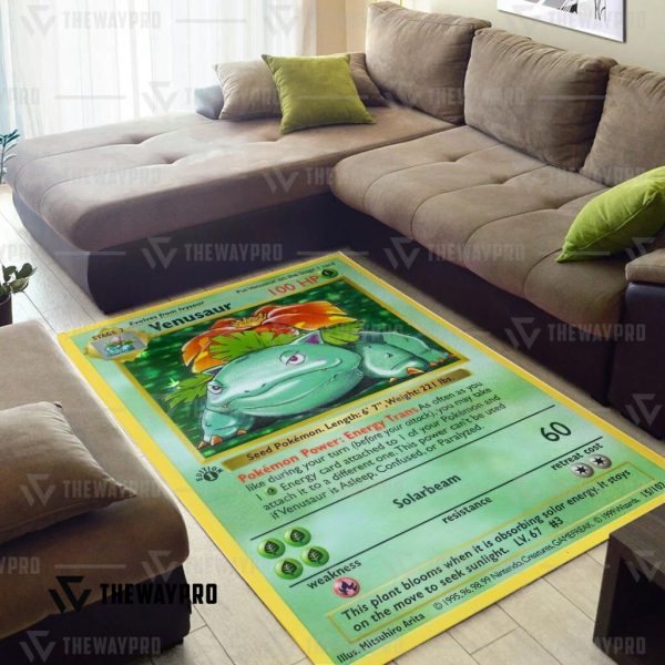 Pokemon Venusaur Card Rug