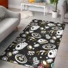 Poker Cards 777 Gold Black Rug Carpet