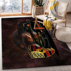 Porsche Car And Logo Area Rug For Christmas Bedroom Rug Home Us Decor