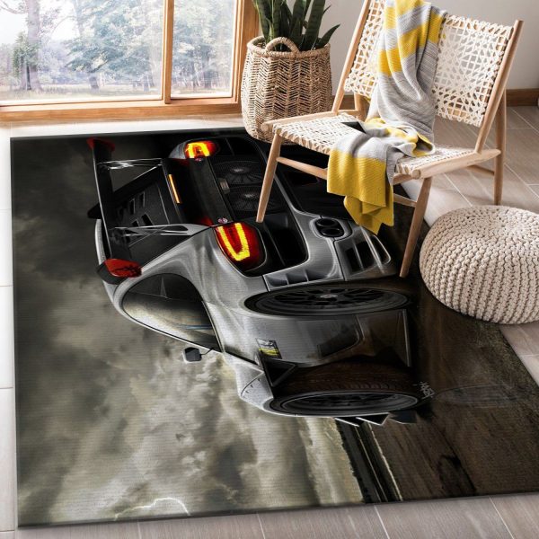 Porsche Car Area Rug Bedroom Rug Family Gift Us Decor