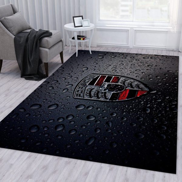 Porsche Logo Ver1 Rug Bedroom Rug Us Gift Decor