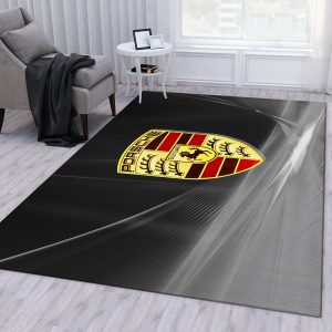 Porsche Logo Ver2 Area Rug Living Room Rug Home Us Decor