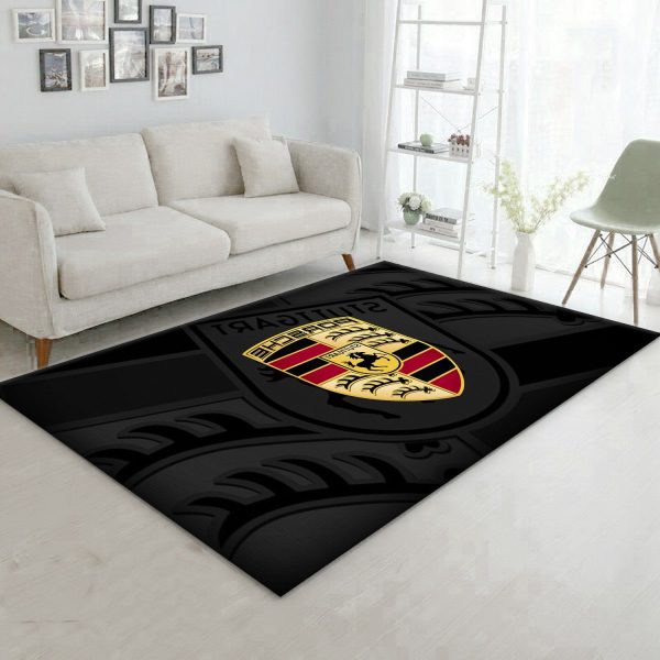 Porsche Logo Ver3 Area Rug Living Room Rug Family Gift Us Decor