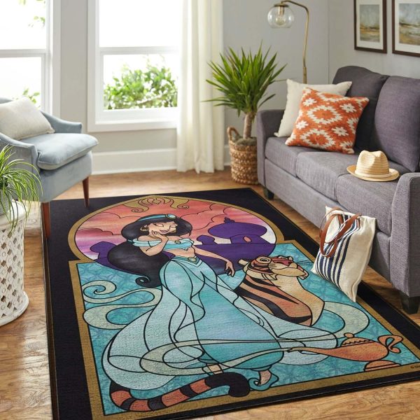 Princess Jasmine Disney Living Room Area Rug