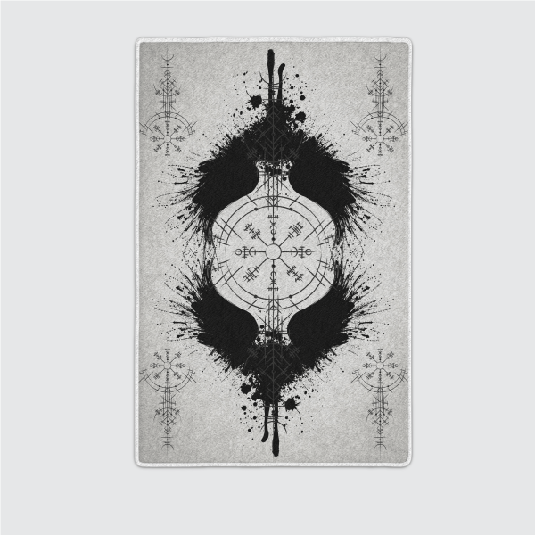 Raven Vegvisir Viking – Viking Area Rug