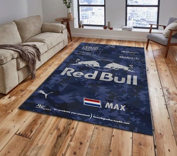 Red Bull Racing Aston Martin Mobil Navy Rug Carpet