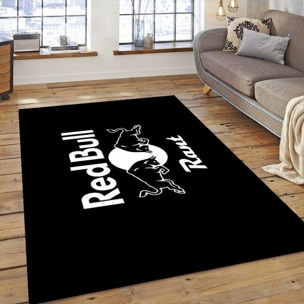 Red Bull Racing Rant Black Rug Carpet