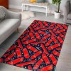 Red Skateboard Rug Carpet