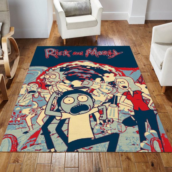 Rick And Morty I Noel Gift Rug Bedroom Rug Floor Decor Home Decor