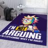 Rick And Morty Quotes Noel Gift Rug Bedroom Rug Floor Decor Home Decor