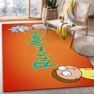 Rick And Morty Rug Living Room Rug Christmas Gift Us Decor