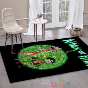 Rick And Morty Titan Noel Area Rugs