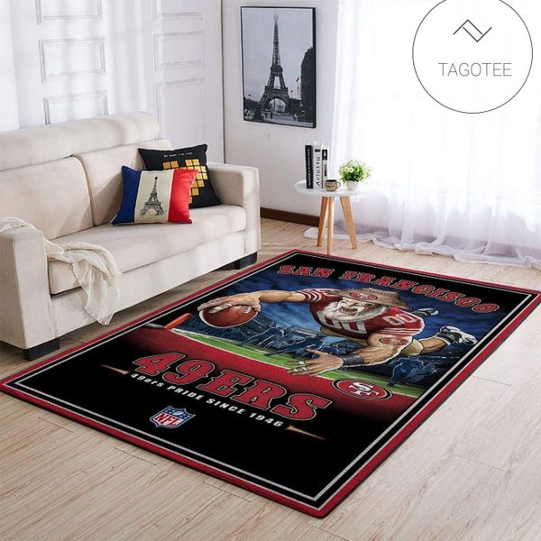 San Francisco 49Ers Nfl Team Pride Rectangle Area Rug