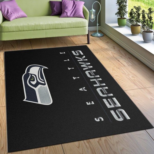 Seattle Seahawks Imperial Chrome Rug Nfl Area Rug For Christmas