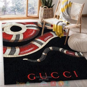 Snake Gucci Black Rug