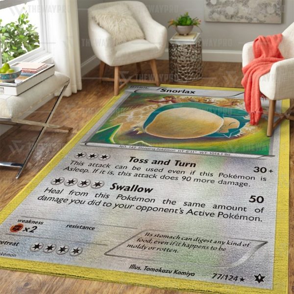 Snorlax Pokemon Rug