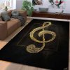 Sol Clef Music Note Rug Carpet