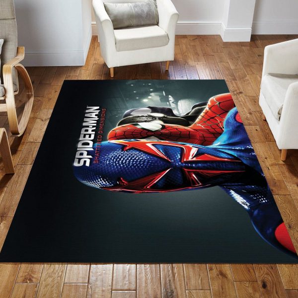 Spiderman Shattered Dimensions Rug Living Room Rug Floor Decor Home Decor