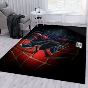 Spiderman Vs Venom Area Rug Living Room Rug Floor Decor Home Decor