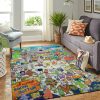 Spongebob Squarepants All Characters Kids Room Area Rug Rugs For Living Room Rug Home Decor