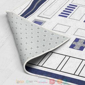 Star War White Blue Rug