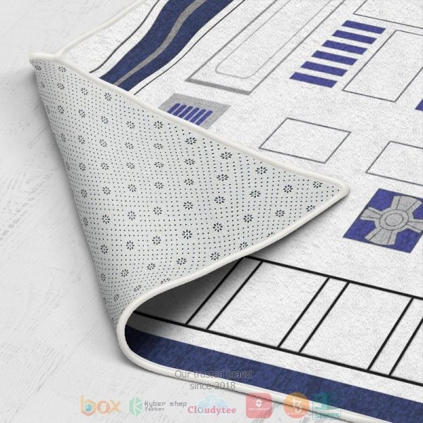 Star War White Blue Rug