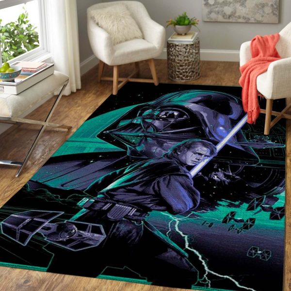 Star Wars Fans Darth Vader Area Rug - Anakin Skywalker - Movie Iq54320 Rug Carpet