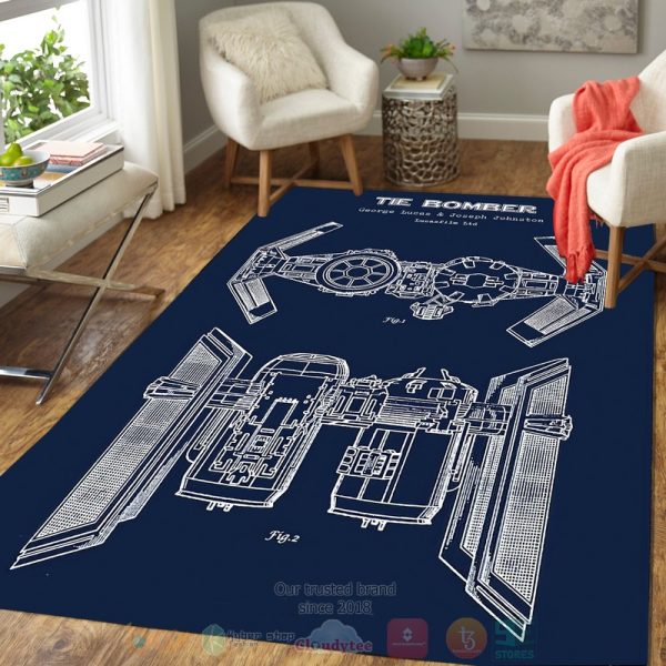 Star Wars The Bomber Blue Rug