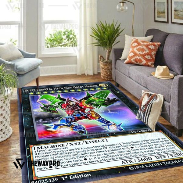 Super Quantal Mech King Great Magnus Yu Gi Oh Carpet Rug