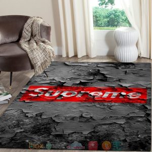 Supreme Fashion Brand 3D Grey Rug