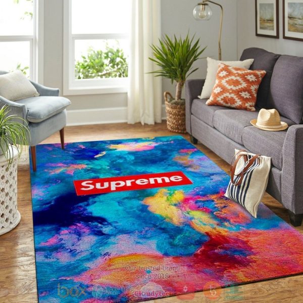 Supreme Fashion Brand Art Colors Rug