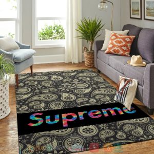 Supreme Fashion Brand Paisley Pattern Rug