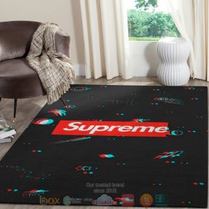 Supreme Fashion Brand The Universe Black Rug