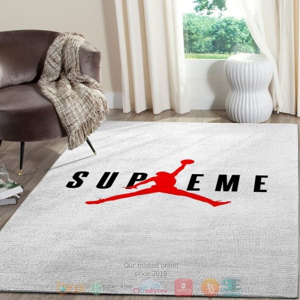 Supreme Fashion Brand X Jumpman White Rug