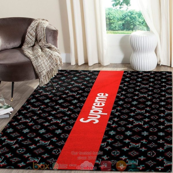 Supreme Fashion Brand X Louis Vuitton Pattern Rug