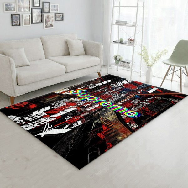 Supreme Fashion Rug Fashion Brand Rug Christmas Gift Us Decor