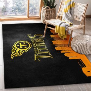 Tennessee Titans Skyline Nfl Area Rug