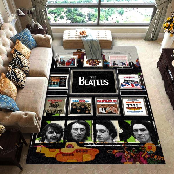 The Beatles Album Covers Discography English Rock Band Living Room Area Rug Carpet