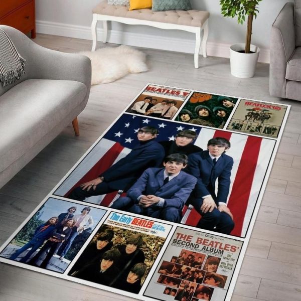 The Beatles Album Living Rooms Area Rug For Christmas