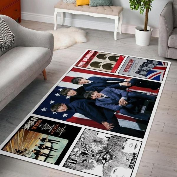 The Beatles Albums V1 Living Rooms Area Rug For Christmas