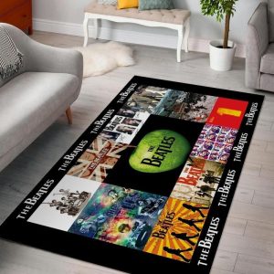 The Beatles Albums V2 Living Rooms Area Rug